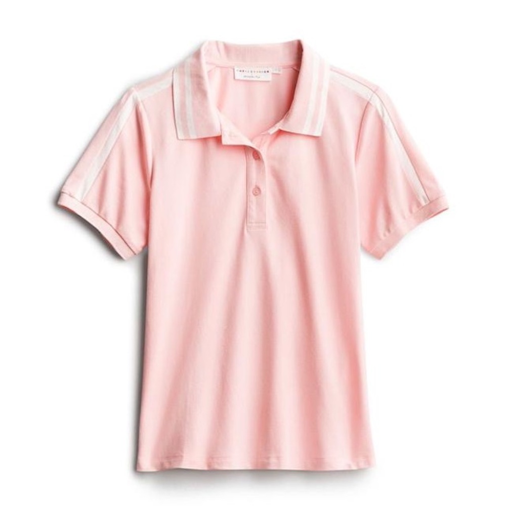 Katie Sturino Stitch Fix Vanderbilt Polo Knit Top - Pink 2X